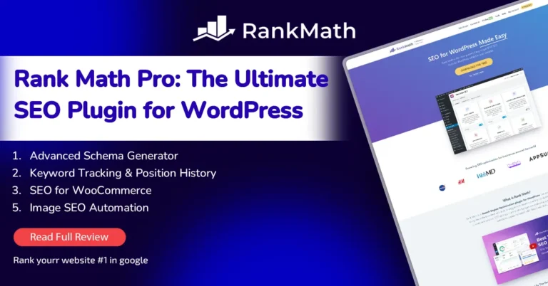 Rank Math Pro: The Ultimate SEO Plugin for WordPress – A Comprehensive Review