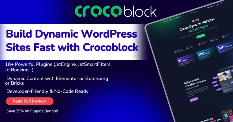 Crocoblock Review 2025: Full Breakdown of JetPlugins, Features, Pricing & More